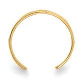 14K Footprints Toe Ring